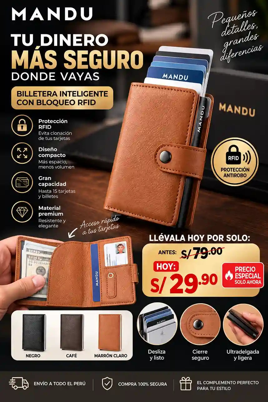 !!!OFERTA POR TU COMPRA!!! BILLETERA SMART